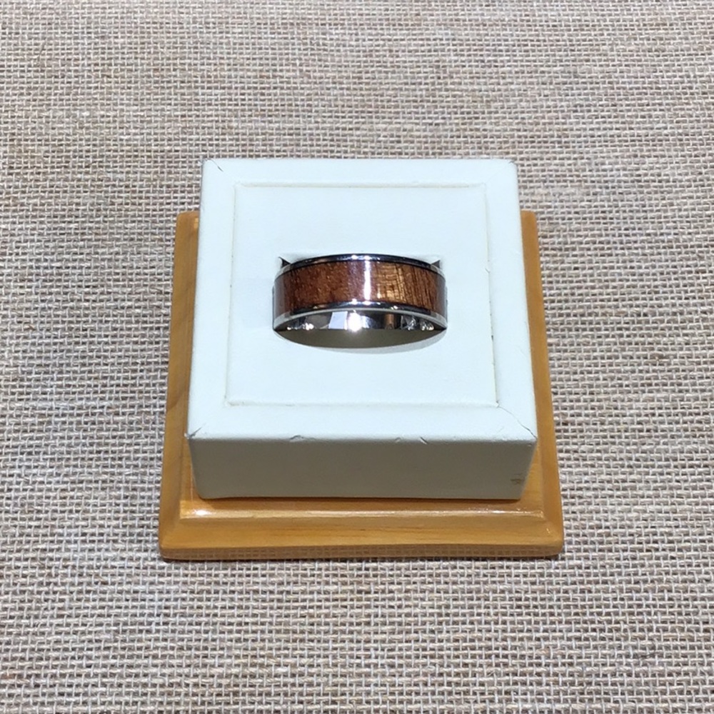 Alamea Titanium Koa Wood Ring